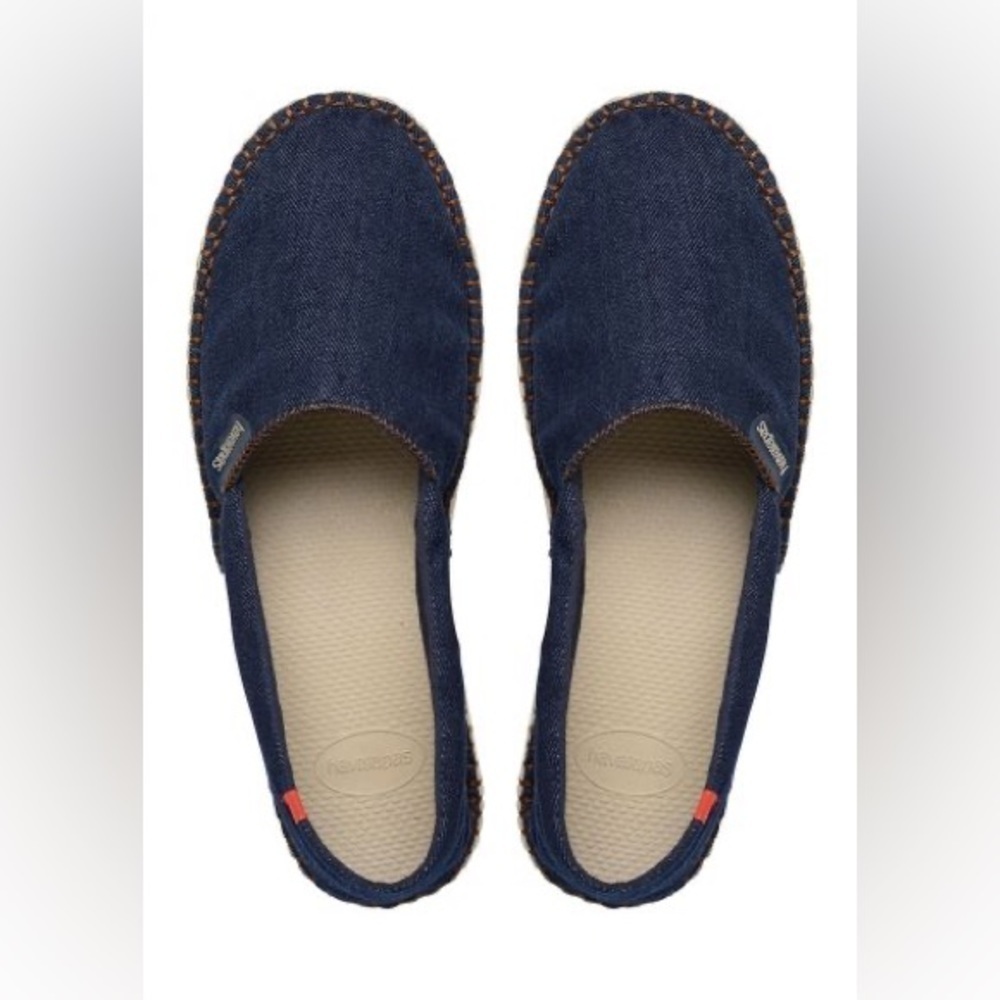 Havaianas Espadrilles Unisex (10 W / 8.5 M) Origine Relax Denim Navy Blue